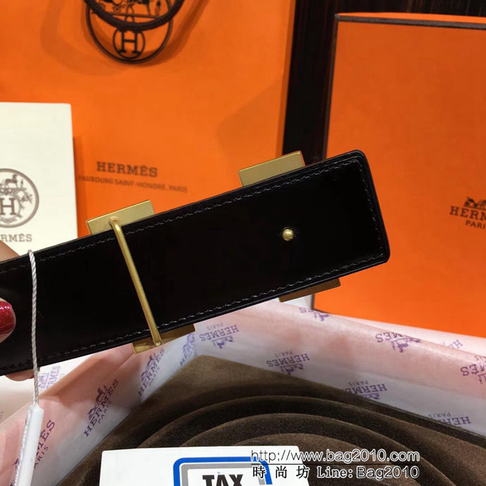 HERMES愛馬仕 藍色荔枝紋 義大利進口小牛皮 精鋼扣頭 男款皮帶  xfp1110